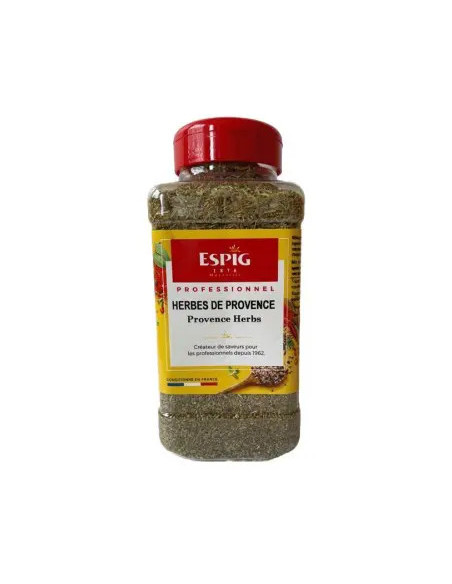 Herbes de Provence ESPIG pot 230g – mélange aromatique professionnel pour viandes, burgers et préparations snack.