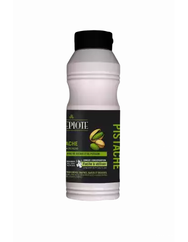 Topping pistache 17% 900g nappage professionnel pour glaces, crêpes, gaufres, desserts et boissons gourmandes.