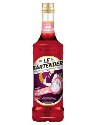 Sirop fruit du dragon 0,7L pour boissons, glaces, crêpes, gaufres et desserts professionnels.