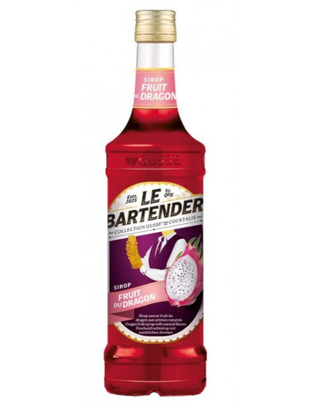 Sirop fruit du dragon 0,7L pour boissons, glaces, crêpes, gaufres et desserts professionnels.