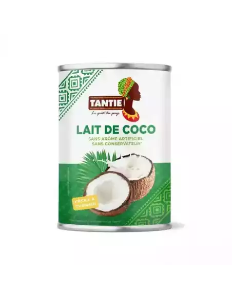 Lait de coco 400ml pour desserts, smoothies, crêpes, gaufres et boissons gourmandes professionnelles.
