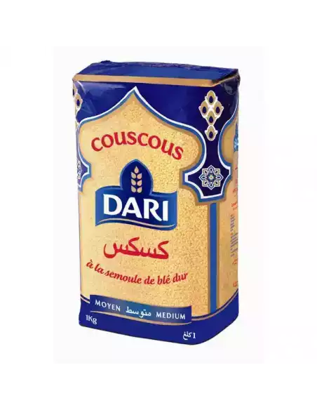 Couscous Dari moyen 1kg – semoule pour couscous, taboulé et salades en restauration professionnelle.