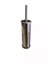 Support balayette toilettes en inox pour sanitaires