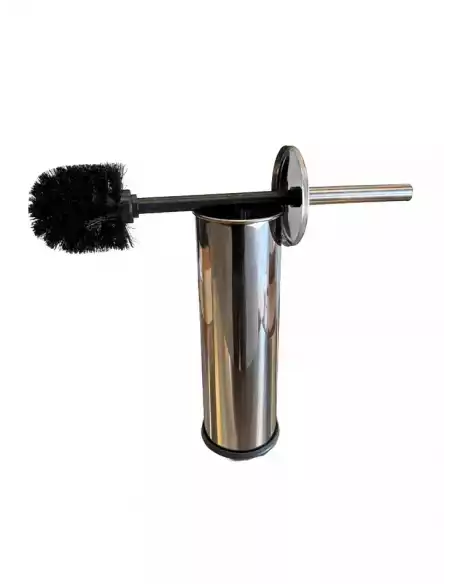 Support balayette toilettes en inox pour sanitaires