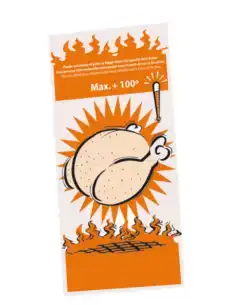 Sac pour 1 poulet en papier blanc