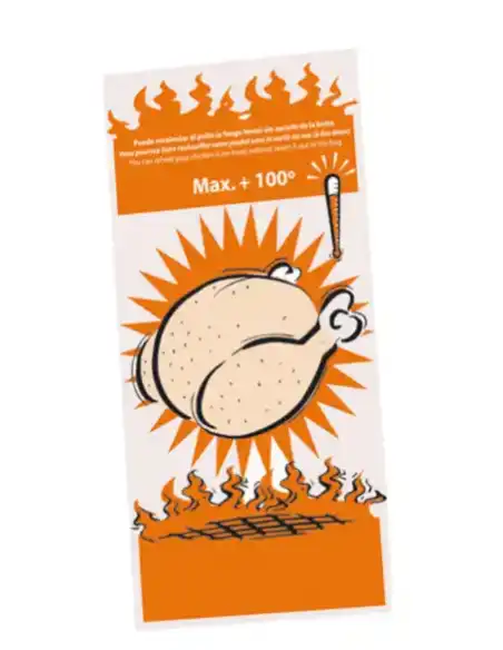 Sac pour 1 poulet en papier blanc