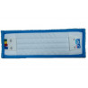 Frange microfibre bleue 40cm pour nettoyage sols cuisine