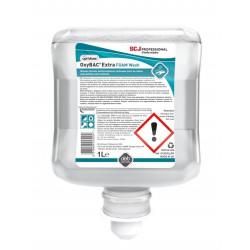 Savon mousse lavant Oxybac en pack de 6x1L. Idéal pour garantir l’hygiène des mains en cuisine et restauration professionnelle.