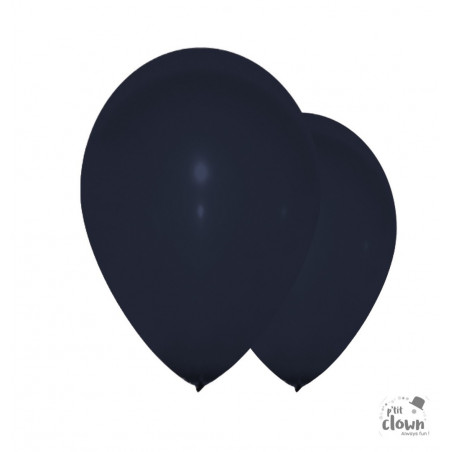 BALLON 30CM NOIR X10