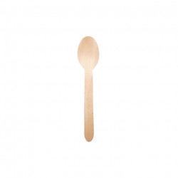 Cuillères dessert bois 160mm x100 - CHR Appro