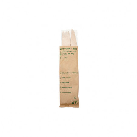 Sachets couverts 3/1 bois