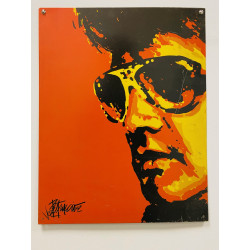 Plaque Métal décorative king orange 32x40.5 - CHR Appro