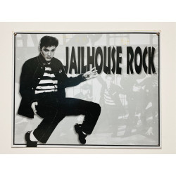 Plaque Métal décorative jailhouse rock king 40.5x32 - CHR Appro