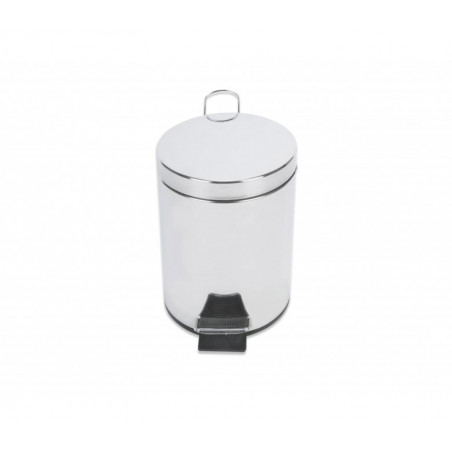 Poubelle inox 5L avec ouverture à pédale