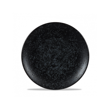 Assiettes petites rondes noires Menu Shades diam 20,5 par 6 - CHR Appro