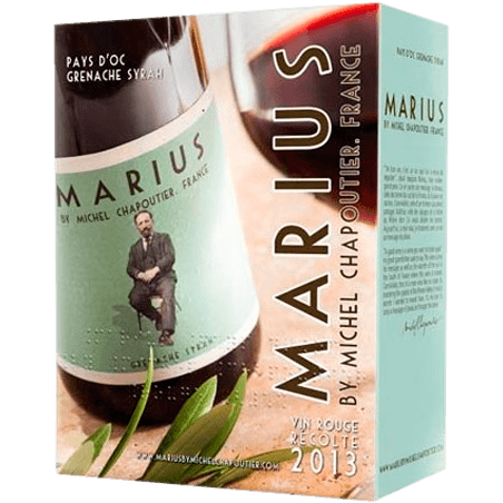 BIB 5L Vin Rouge Michel Chapoutier Marius – vin fruité et équilibré pour CHR
