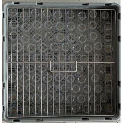 grille de lavage 460x460mm Ø5mm 18fils 2.4mm Inox 304L électropolie - CHR Appro