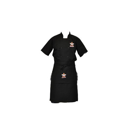 Veste Cuisinier Couleurs - Noir  Taille - CHR Appro