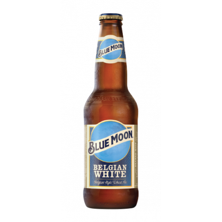 Pack de 24 bouteilles de bière Blue Moon 5.4° 33cl – bière artisanale américaine aux notes d’agrumes