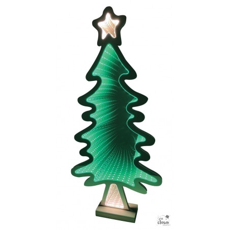 Sapin de Noël LED 120 cm – décoration lumineuse élégante et professionnelle pour vitrines, restaurants et coffee shops.