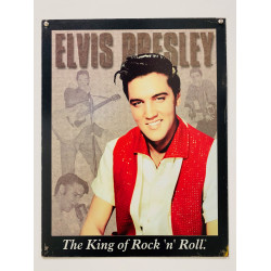 Plaque Métal décorative king rouge 32x40.5 - CHR Appro