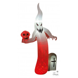 Fantôme gonflable - lumineux - 2,70 m5 LED - sur secteur - usage intérieur et EXTERIEUR