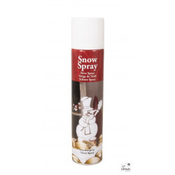 Bombe Neige Artificielle spray décoratif pour vitrines, sapins et espaces professionnels de snacks, glaciers et coffee shops.