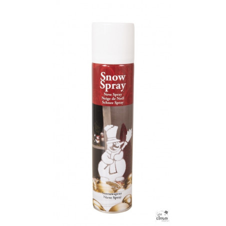 Bombe Neige Artificielle spray décoratif pour vitrines, sapins et espaces professionnels de snacks, glaciers et coffee shops.