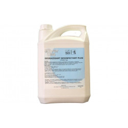 Bidon 5L Silver Line dégraissant au chlore. Nettoie, dégraisse et désinfecte pour un résultat optimal en restauration.