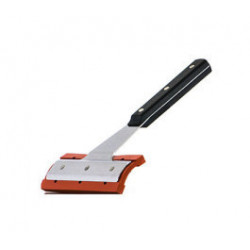 Raclette téflon avec manche pour nettoyage grill et plancha