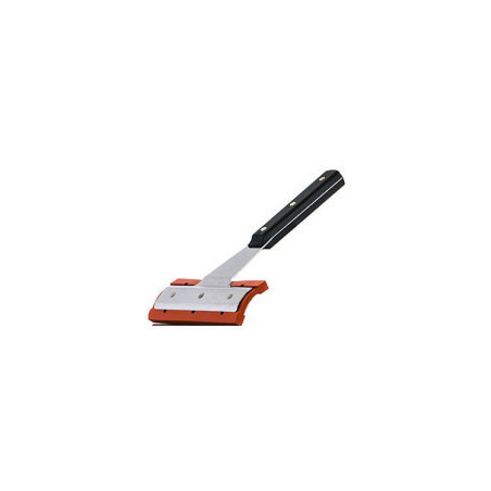 Raclette téflon avec manche pour nettoyage grill et plancha