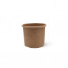 Pots livraison kraft 6 cl – petit pot alimentaire pour sauce, topping, coulis et craquant en glacier et coffee shop.