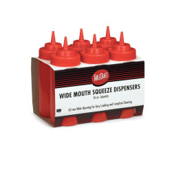 Poires rouges ketchup professionnelles – lot de 12 pour crêperies, snacks et fast-foods.