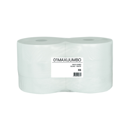 Bobine papier toilette MaxiJumbo 350m lot de 6
