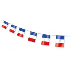 Guirlande drapeaux bleu blanc rouge 5m - CHR Appro