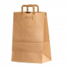 Sac Cabas Papier Brun 26x14x29 Poig. Plates (les 250)