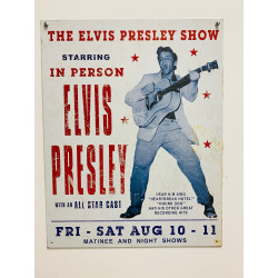 Plaque Métal décorative The Elvis show 32x40.5 - CHR Appro