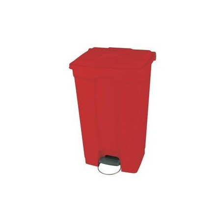 Poubelle à pédale rouge 90L | Hygiène CHR APPRO