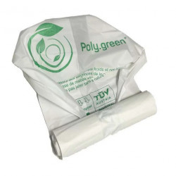 Sacs poubelle biodégradables blancs 110L lot de 100