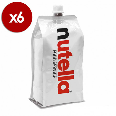 Cartouche Nutella Cartidge 1000g lot de 6 pour professionnels restauration