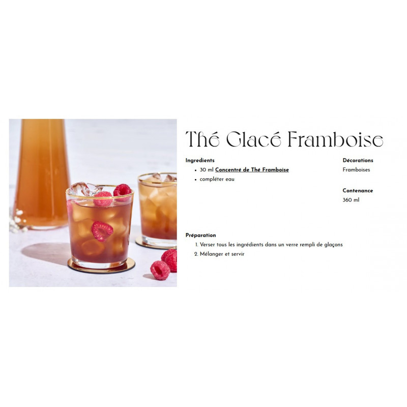 CONCENTRÉ Monin DE THÉ FRAMBOISE 70cl - CHR Appro