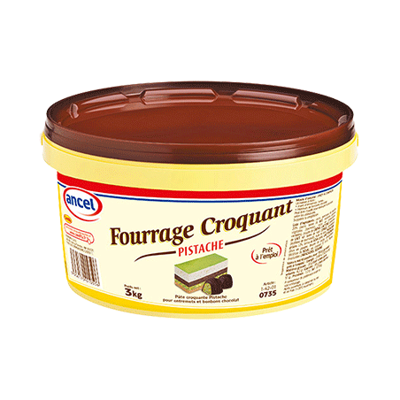 Croquant pistache 3KG Ancel pour desserts et glaces