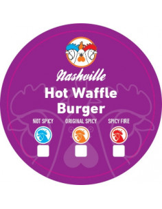 Stickers Hot Waffle Burger x500