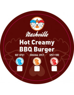 Stickers HOT CREAMY BBQ BURGER x500