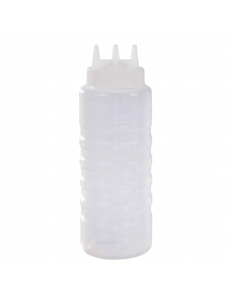 Distributeur pressable 3 têtes pour sauces et toppings