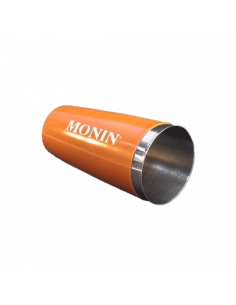 Shaker Monin en inox – accessoire professionnel pour préparation de cocktails et boissons gourmandes.