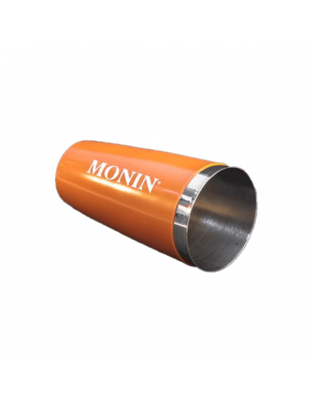 Shaker Monin en inox – accessoire professionnel pour préparation de cocktails et boissons gourmandes.