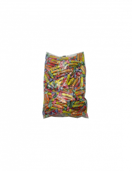 Mini Carambar Assortis 1kg – assortiment de bonbons caramel et fruités emblématiques, format professionnel.