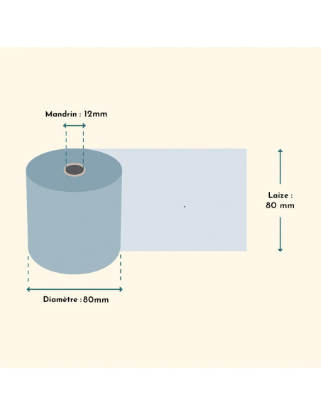 Bobine Papier Imprimante x50 | CHR Appro