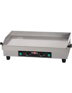 Plancha électrique Krampouz 3,6 kW 64x34 cm – plaque inox professionnelle pour cuisson rapide et homogène en restauration.
